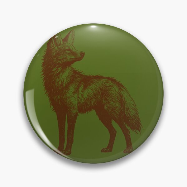 Item preview, Brazilian Maned Wolf Vintage Engraving Illustration designed and sold by Za-He-Arts.