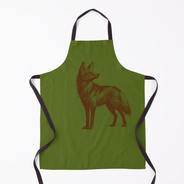 Item preview, Brazilian Maned Wolf Vintage Engraving Illustration designed and sold by Za-He-Arts.