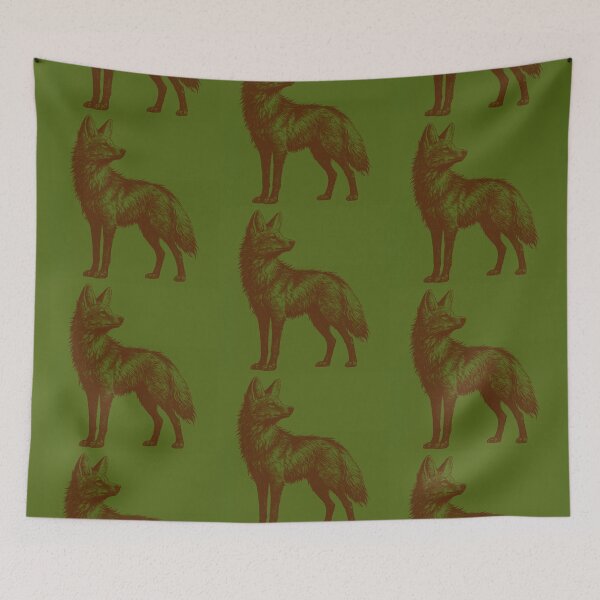Item preview, Brazilian Maned Wolf Vintage Engraving Illustration designed and sold by Za-He-Arts.