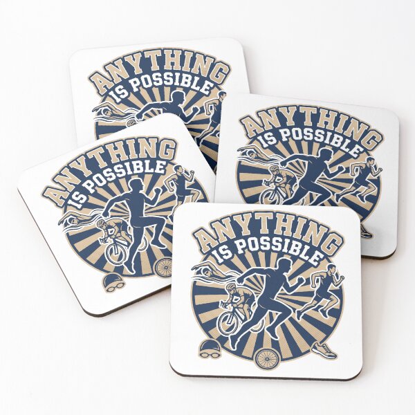 Item preview, Anything Is Possible – Retro Triathlon Vintage Sports Design designed and sold by Triathlongram.