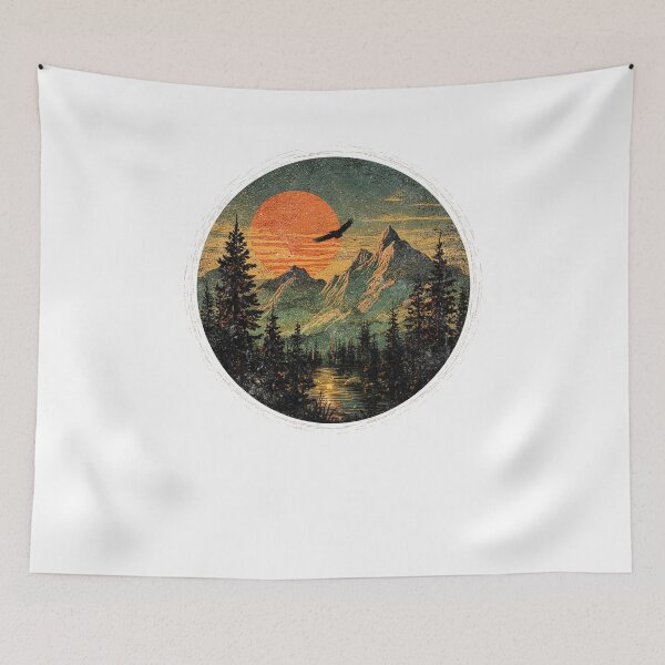 Item preview, Vintage Camping Hiking Lover Retro Outdoors designed and sold by Hedoraxe.