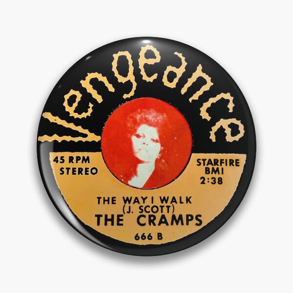 Item preview, The Cramps The Way I Walk 45 Label with Poison Ivy Rorschach 1978  designed and sold by YuckyCat.