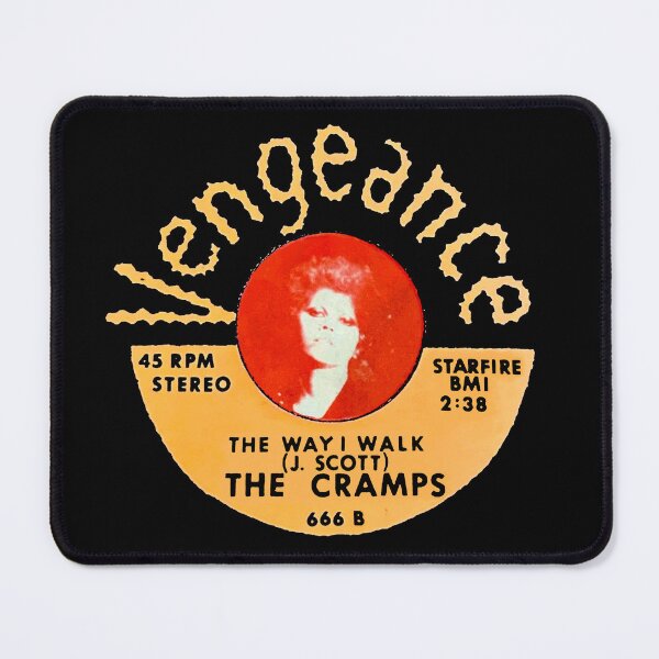 Item preview, The Cramps The Way I Walk 45 Label with Poison Ivy Rorschach 1978  designed and sold by YuckyCat.