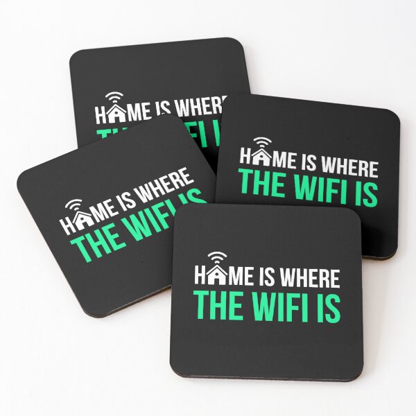 Item preview, Home Is Where The Wifi Is Funny Homebody T-Shirt Tech Humor Gift Introvert Tee designed and sold by TongTang.