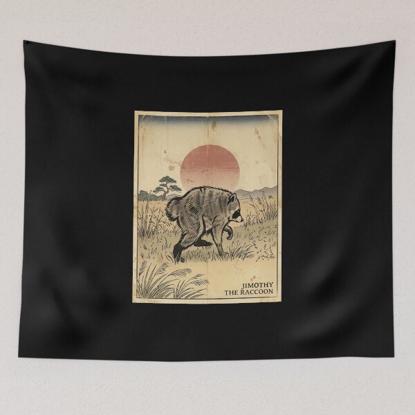 Item preview, Jimothy The Raccoon Japanese Style designed and sold by oliviamaer.