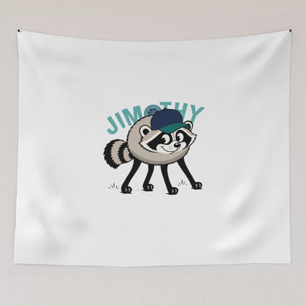 Item preview, Jimothy Raccoon Seattle Baseball designed and sold by oliviamaer.