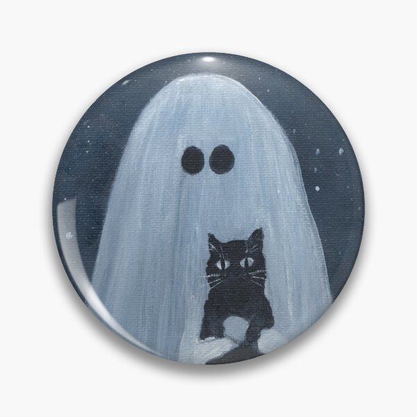 Item preview, Ghost holding cat designed and sold by lisalovallo.