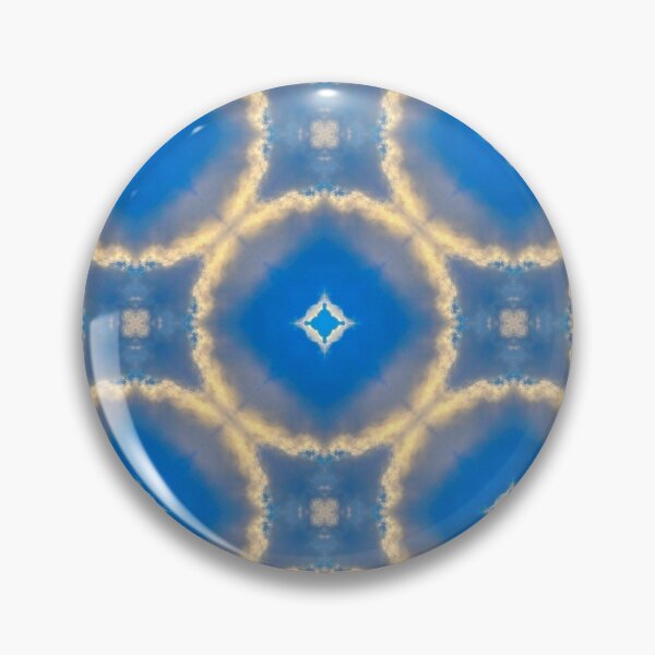 Item preview, Golden Blue Sky Kaleidoscope 6 designed and sold by KaleidoscopeMeg.