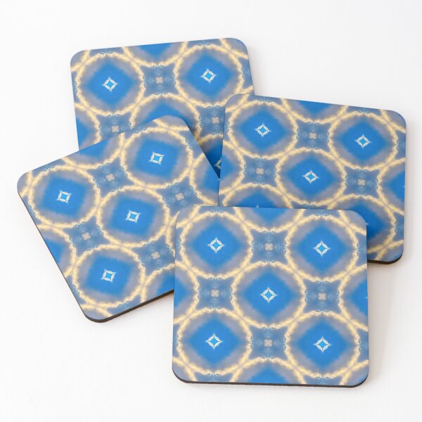 Item preview, Golden Blue Sky Kaleidoscope 6 designed and sold by KaleidoscopeMeg.
