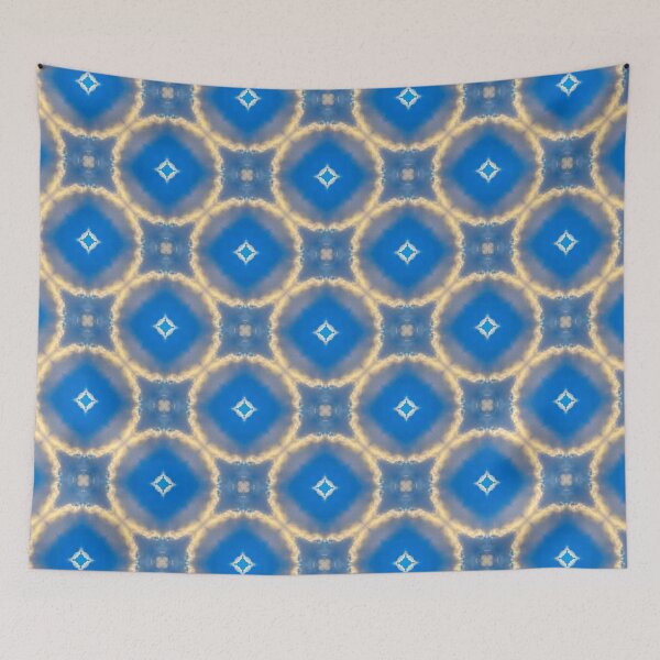 Item preview, Golden Blue Sky Kaleidoscope 6 designed and sold by KaleidoscopeMeg.
