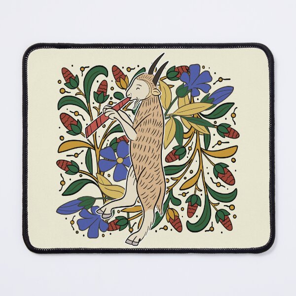 Item preview, Medieval Fantasy Goat Illustration Design designed and sold by MariOyama.