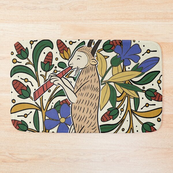 Item preview, Medieval Fantasy Goat Illustration Design designed and sold by MariOyama.