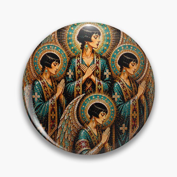 Item preview, Celestial Quartet — Gilded Angel Mosaic designed and sold by Sanctum Icons.