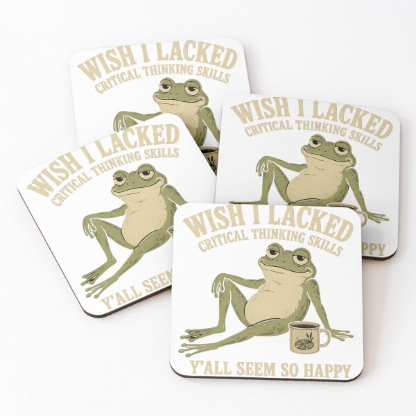 Item preview, Wish I Lacked Critical Thinking Skills Frog designed and sold by KireVeronica.