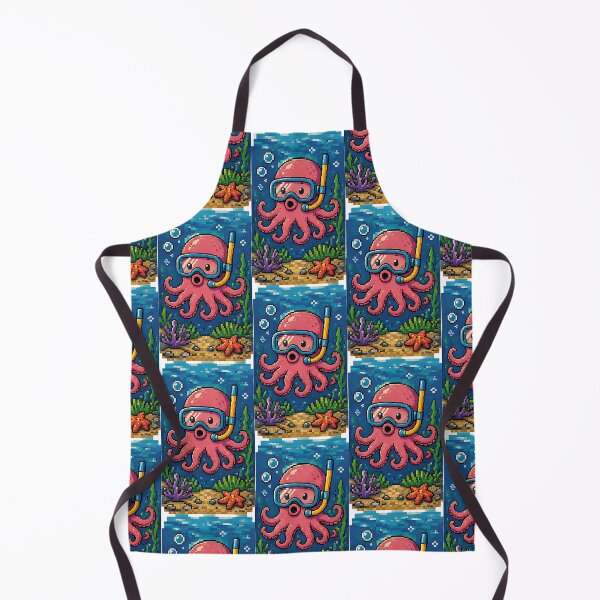 Item preview, Pixel Octopus Diver designed and sold by MouhamedAdel95.