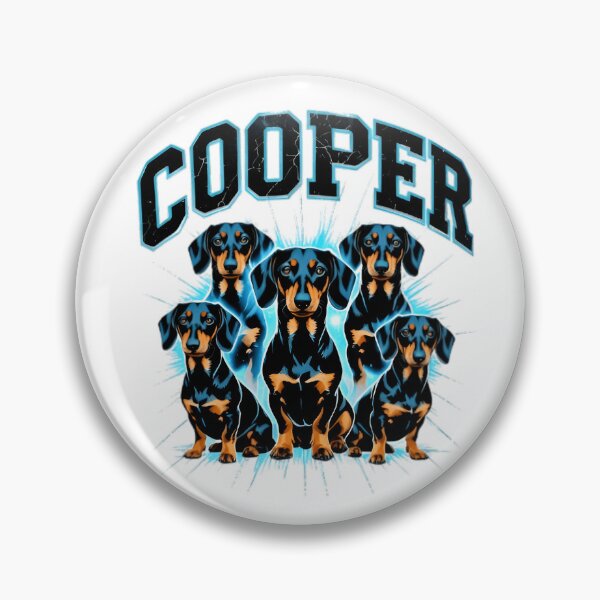Item preview, Cooper Dachshund Bootleg Retro 90s Wiener Dog Lover designed and sold by KnrNazimTHRE4DS.