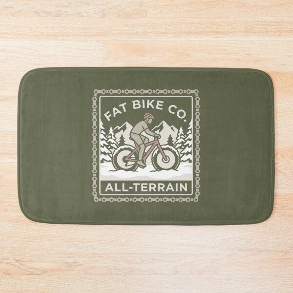 Item preview, Fat Bike Co All Terrain Winter Snow Mountain Biking Emblem Graphic designed and sold by KiwiRider.