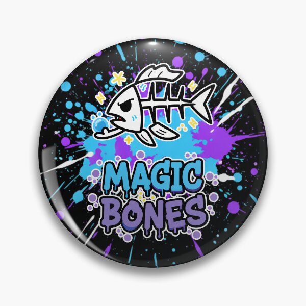 Item preview, Magic Bones Fish Skeleton Cartoon designed and sold by Taridesign.
