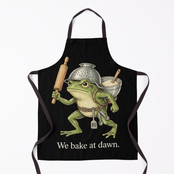 Item preview, Frog We Bake At Dawn Funny Saying Quote Vintage designed and sold by CF_VintageDesign.