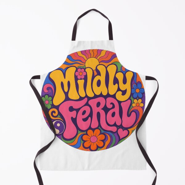 Item preview, Mildly Feral – Retro Psychedelic Design designed and sold by ZombieZooCuties.