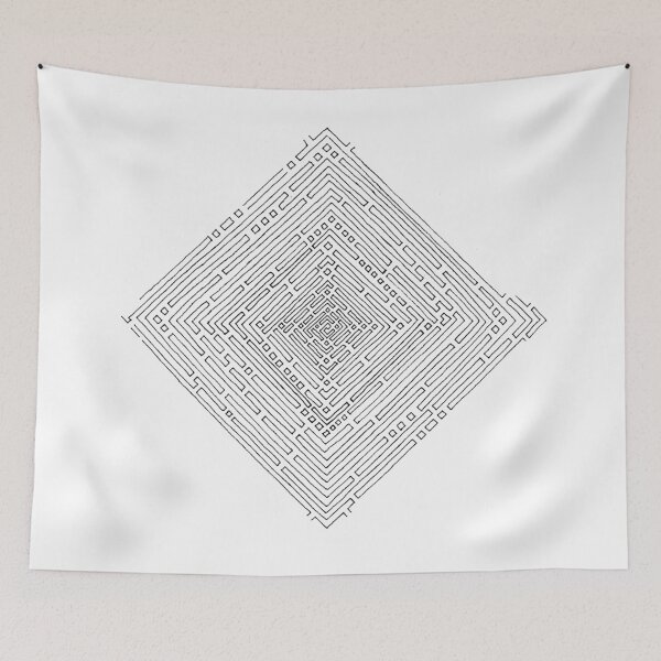 Item preview, the ornament is geometric, labyrinthine designed and sold by artisterik.
