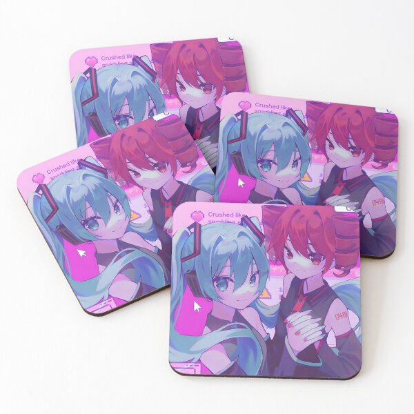 Item preview, Kasane Teto and Hatsune Miku Mouse Pad Vocaloid Anime Fan Art designed and sold by RadiantGraphics.