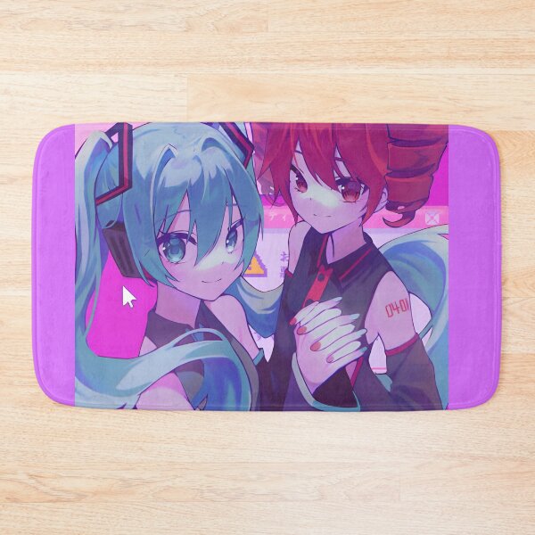 Item preview, Kasane Teto and Hatsune Miku Mouse Pad Vocaloid Anime Fan Art designed and sold by RadiantGraphics.