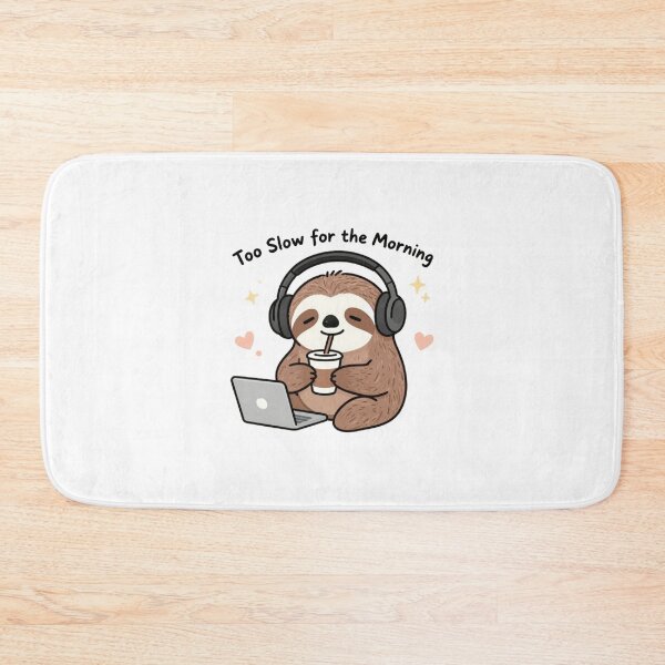 Item preview, Too Slow for the Morning Sloth designed and sold by refreshings.