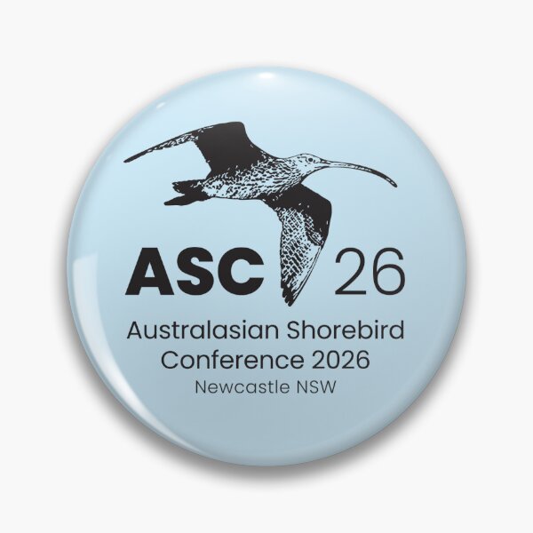 Item preview, Australasian Shorebird Conference 2026 logo designed and sold by HunterBirders.