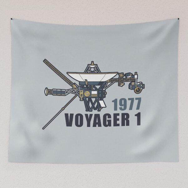 Item preview, 1977 Voyager 1 Spacecraft NASA Interstellar Probe Graphic designed and sold by KiwiRider.