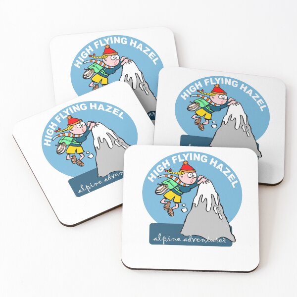 Item preview, High Flying Hazel  Alpine adventurer hiking cartoon designed and sold by Al Benge.