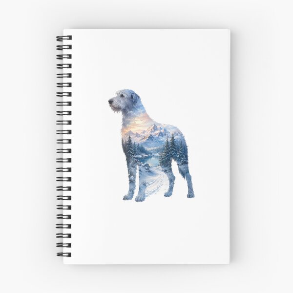 Item preview, Irish Wolfhound Snow Forest Double Exposure Silhouette designed and sold by TheAnimalZ00.