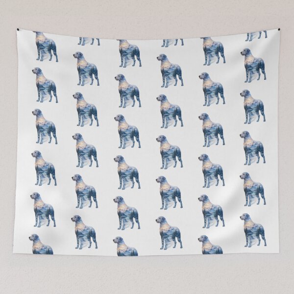 Item preview, Irish Wolfhound Snow Forest Double Exposure Silhouette designed and sold by TheAnimalZ00.