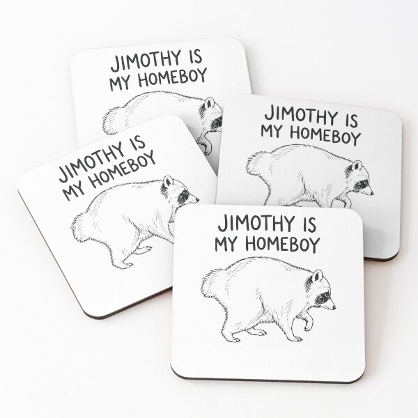 Item preview, Funny Jimothy Is My Homeboy Funny Raccoon Line Art Art designed and sold by elderberry.