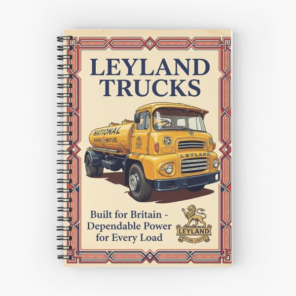 Item preview, British Leyland 1950s Style Vintage Advert designed and sold by Dimensionality.