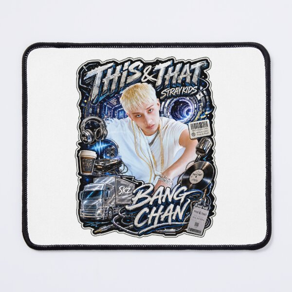 Item preview, Bang Chan Stray Kids This and That Cyber Futuristic Metallic Poster designed and sold by Valeree Store.