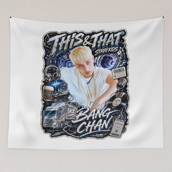 Item preview, Bang Chan Stray Kids This and That Cyber Futuristic Metallic Poster designed and sold by Valeree Store.