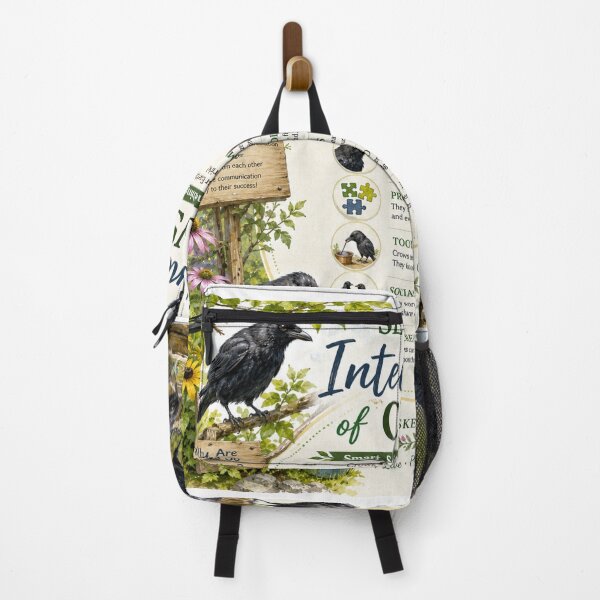 Item preview, Secret Intelligence of Crows | Discover Nature's Smartest Birds | Wildlife Education Art designed and sold by Whiskered Garden Studio.