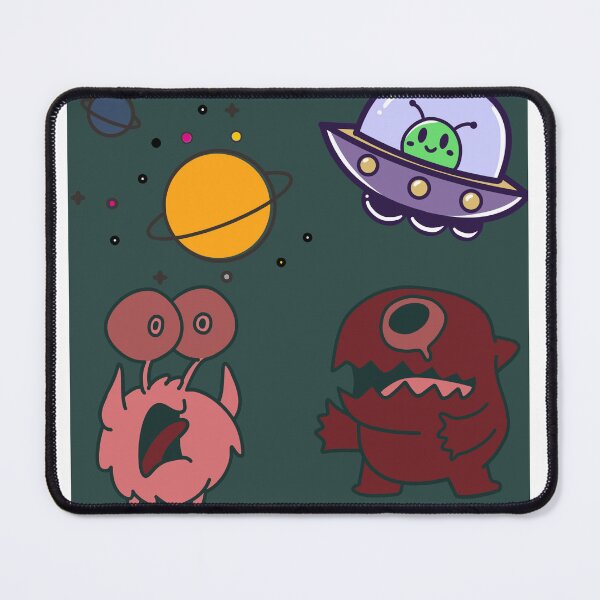 Item preview, Cute Space Monsters Sticker Pack | Kawaii Alien & UFO Cartoon Collection designed and sold by Emanartstudio14.