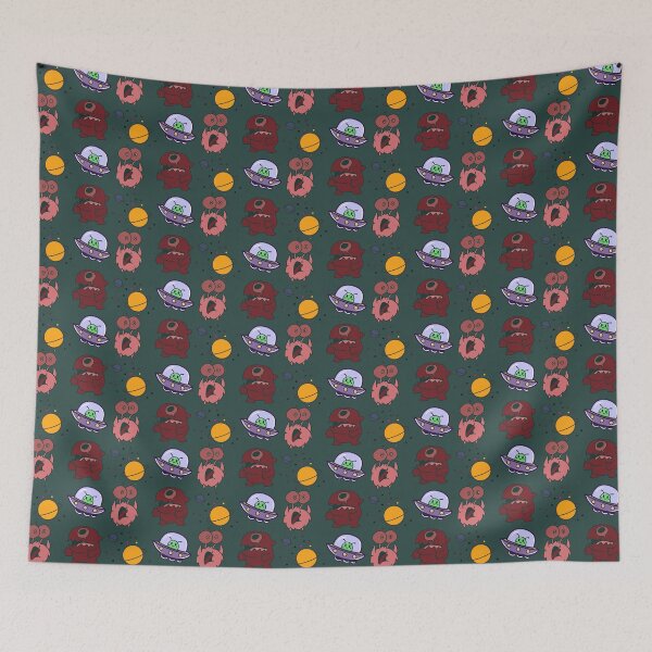 Item preview, Cute Space Monsters Sticker Pack | Kawaii Alien & UFO Cartoon Collection designed and sold by Emanartstudio14.