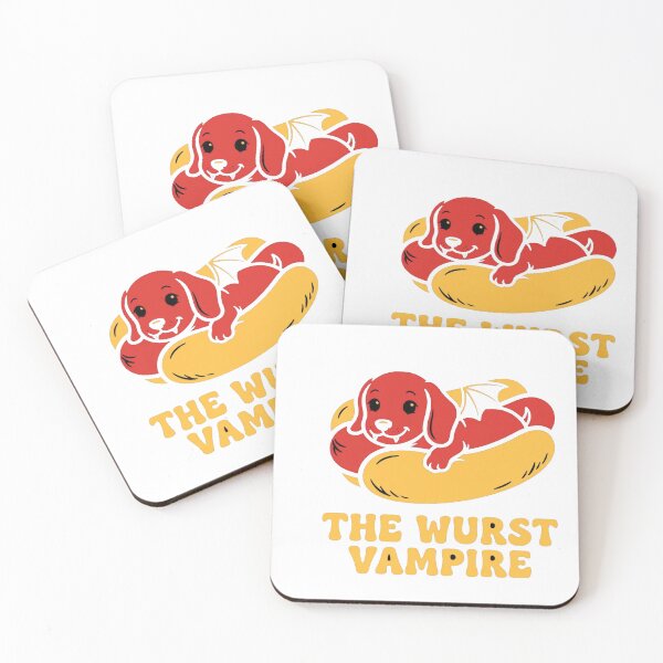 Item preview, The Wurst Vampire Funny Dachshund Halloween designed and sold by KnrNazimTHRE4DS.