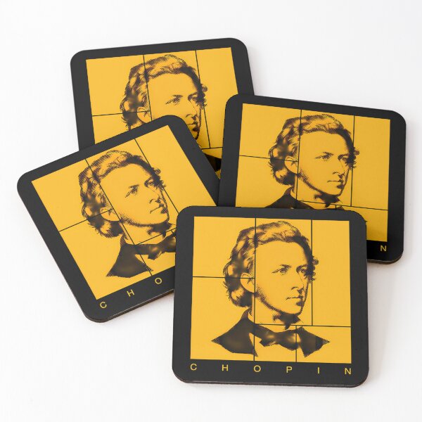 Item preview, chopin halftone portrait designed and sold by AHstoreAH.