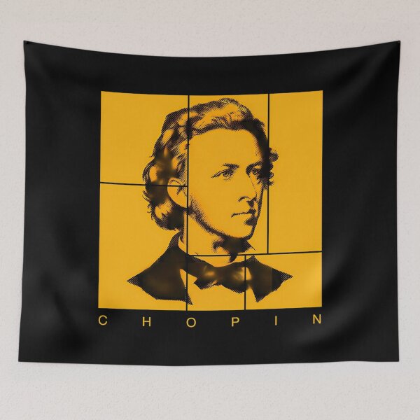 Item preview, chopin halftone portrait designed and sold by AHstoreAH.