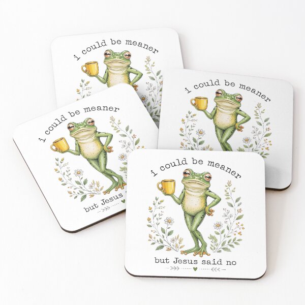 Item preview, I Could Be Meaner But Jesus Said No Funny Frog Lover designed and sold by Hedoraxe.