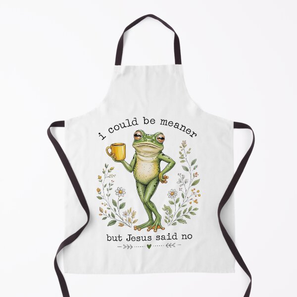 Item preview, I Could Be Meaner But Jesus Said No Funny Frog Lover designed and sold by Hedoraxe.