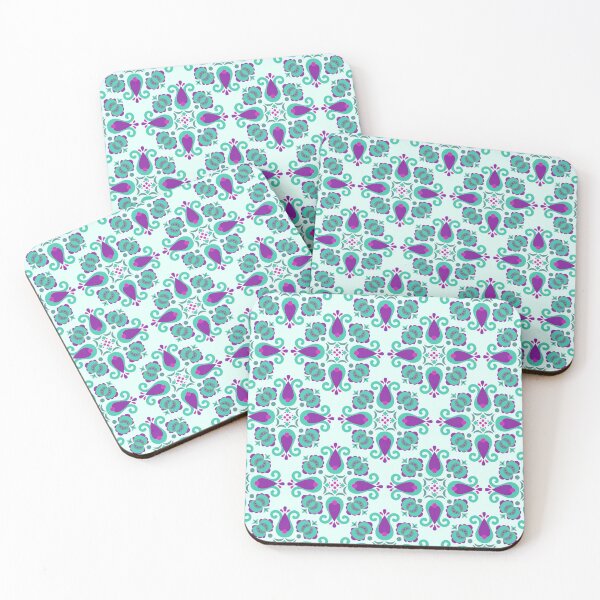 Item preview, Provincial Venice Tile Teal Purple designed and sold by redrose12.