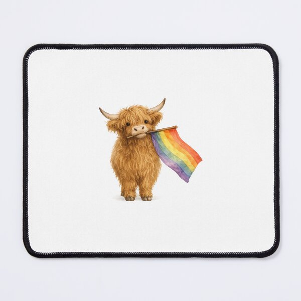 Item preview, Pride Highland Cow designed and sold by rfcdesigns.