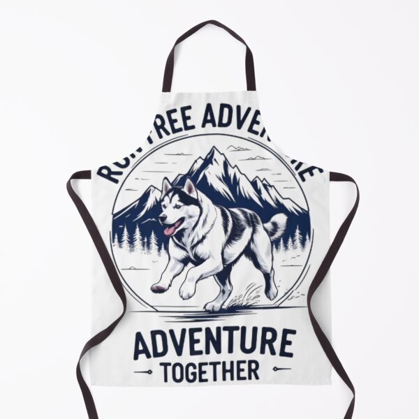 Item preview, Run Free Adventure Together Husky Mountain Hiking Dog designed and sold by KnrNazimTHRE4DS.