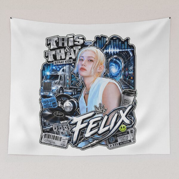 Item preview, SKZ Felix This and That Y2K Chrome Collage Art designed and sold by Valeree Store.