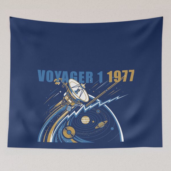 Item preview, Voyager 1 1977 Solar System Spacecraft Astronomy Graphic designed and sold by KiwiRider.